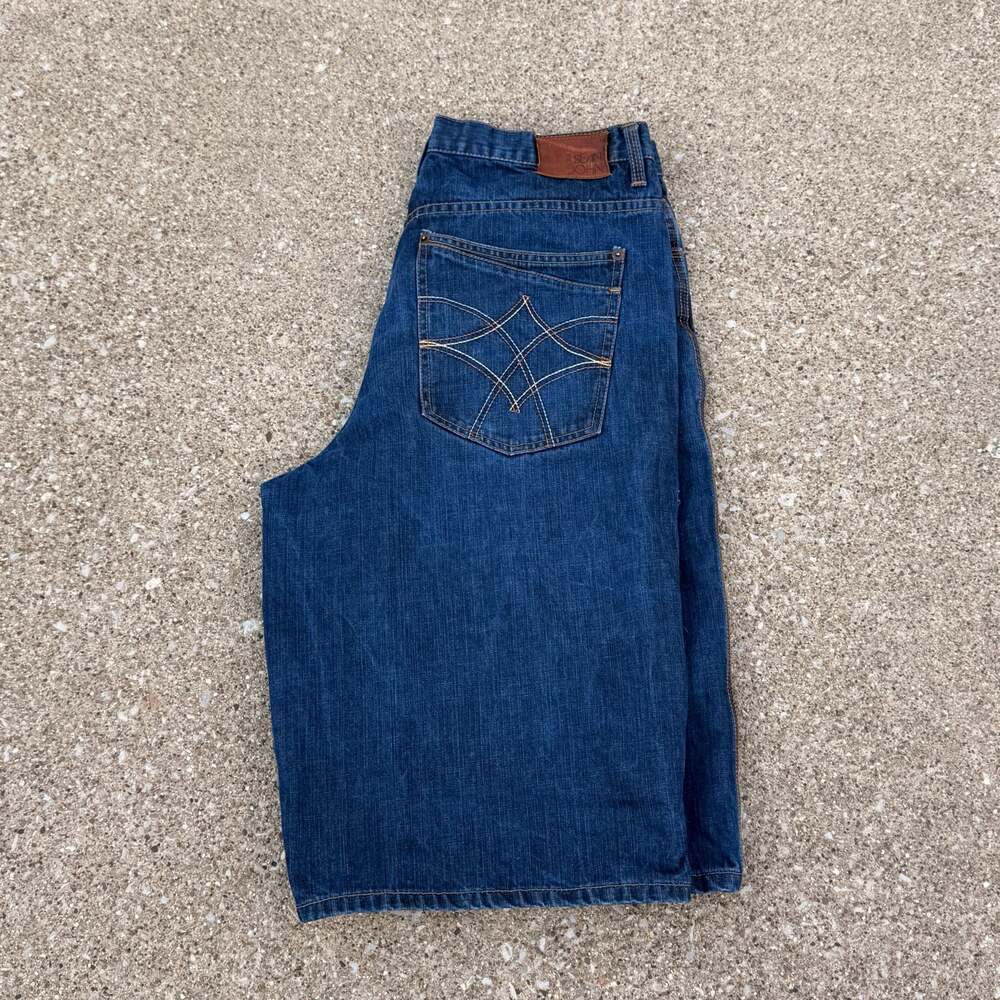 Sean John Men's Vintage Denim Jean Shorts Blue Size 36